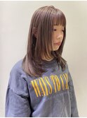 カシスグレージュ×顔まわりレイヤー