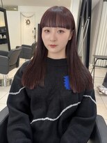 アクアオモテサンドウ(ACQUA omotesando)&nbsp;△ダブルカラーレッドカラーボルドーカラーフルバング髪質改善