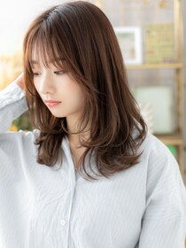 カバーヘア ブリス 戸田公園西口店(COVER HAIR bliss)&nbsp;大人可愛い外国人風レイヤーくびれミディa戸田公園20代30代40代