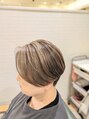 オシャマヘアー マチニワ店 オシャレ染めで白髪を染める。コントラストあるその方だけの色