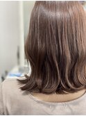 アッシュ/ベージュ/アッシュベージュ/波巻きアレンジ