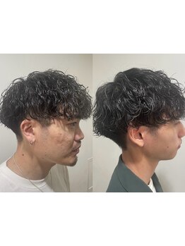 種類が豊富！自宅でもセットしやすいツイストスパイラルパーマや波巻きパーマが◎[大宮/メンズサロン]