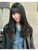 『 レイヤーカット/黒髪 』フェイスレイヤー/重め前髪/Halo/new3