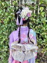 エイミーバイアフロート(amie  by afloat)&nbsp;＊ 令和の七五三ヘア♪カチモリ風アレンジ