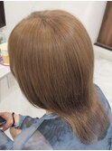 ブリーチ1回で出来るミルクティーカラー