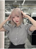 ホワイトカラー/ボブ  しまゆーハイトーン