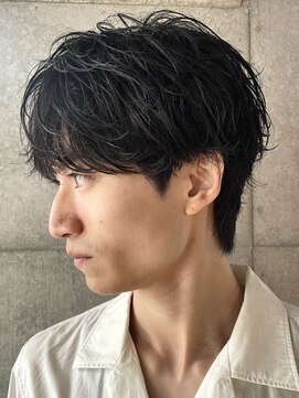 ブルニール 中崎町(BLEUNIR) シャドウパーマ　韓国ヘア　ダウンパーマ　センターパート