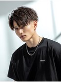 メンズカットスパイラルパーマ波巻きセンターパート　19