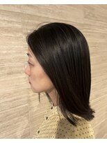 ヘアー スニップ(hair snip) 黒髪抜け感シンプルストレート