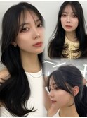 韓国スタイル/ナチュラルくびれへア_くびれ巻き_レイヤーカット