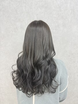 ブリーチなしくすみグレージュカラー♪