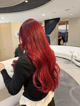 エアー 青山(AIR) 赤髪レッドカラーワインレッドチェリーピンク