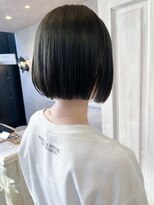 キャアリー(Caary)&nbsp;福山人気20代30代切りっぱなしボブ顎下オリーブグレージュ小顔