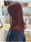 ブリーチなしチェリーピンク★秋山