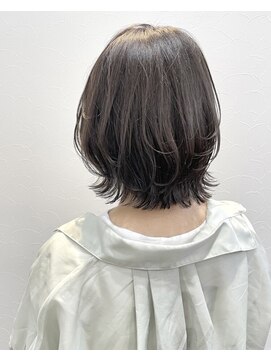 ニューライン 豪徳寺 山下(New-Line) くびれミディアムヘア　ニュアンスカラー