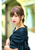 二次会に☆カジュアル編みおろしヘアセット