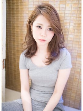 エストリア 栄店(ESTREA) エストリア栄店 オトナ可愛い流し前髪くびれミディby平岩