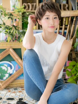 カバーヘア ブリス 川口(COVER HAIR bliss) *+bliss川口+*… 斜めバングの女らしさショートc