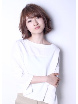 クルー(Creww KYOTO) ≪30代女性にもおすすめ≫ふんわり切りっぱなしな外ハネボブ