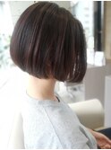 《ZELE上尾店》暗髪透明感☆襟足すっきりミニボブ
