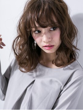 モッズヘア 越谷(mod's hair) *mod's越谷*無造作カールのくせ毛風抜け感くびれセミディw