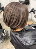 ひし形ショート/グラボブ/ハイライト/白髪染め/30代/40代/50代