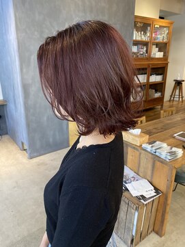 ロティー(loty) 【天神今泉loty】レイヤーボブ×ピンクブラウン