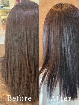 アークスヘアー 艶べージュ★スタイリング楽♪煌き美髪ナチュラルストレート