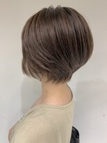 アース 菊名店(HAIR&MAKE EARTH) 30代40代透明感グレージュ大人ショートボブ毛先ウルフ