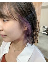 ディードットログ 大和西大寺店(D.Log)&nbsp;インナーカラー　イヤリングカラー　バイオレット