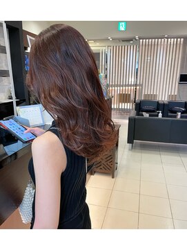 カミエ(kamie) ＊ピンクベージュ 馴染むハイライト 透明感 ロングヘア