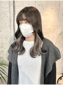 学校で絶対バレない隠せるインナーカラーグレージュ　岐阜美容室