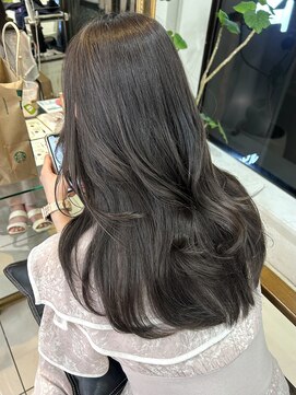 フォルテ 表参道店(FORTE) 韓国マッシュ前髪アンブレラカラー,こなれミディイメチェン