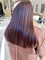 シベル(sibell)&nbsp;ロング/ストレート/ピンク/パープル/切りっぱなし/髪質改善