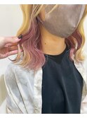 ◇抜きっぱなしブロンド×インナーピンク◇