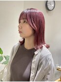 ピンク外はねボブ【高田隼輔】