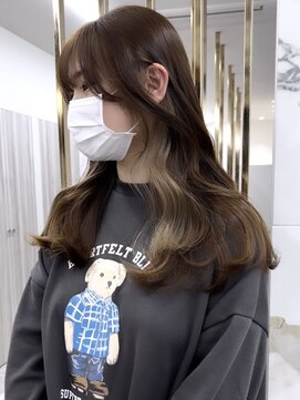 エトワール(ETOILE) インナーカラー×ベージュ