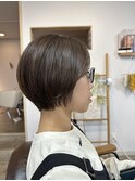 丸みのあるショート×イルミナカラー