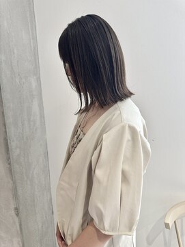 ヨーク(YOKE) YOKE 切りっぱなしボブ結べるボブ外ハネミルクティーブラウン