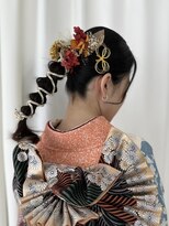 サクララ(Sakura la)&nbsp;成人式ヘア♪タイト編み下ろし/着物ヘア/前撮りヘア/振袖ヘア