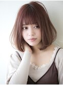 Say.韓国ボブレイヤーグレージュアッシュひし形ボブレイヤーボブ