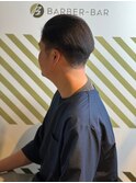 働く男の七三オールバック コームオーバーヘア#3