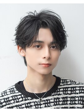 オーシャントーキョー シブヤジンナン(OCEAN TOKYO shibuya JINNAN) ニュアンスツーブロック人気センターパート