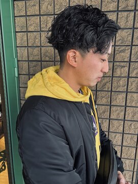 グロウウィング(GROWING) men's センターパート　ツイストスパイラル