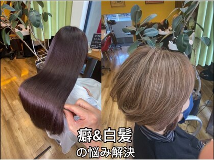 美容室 笑顔の写真
