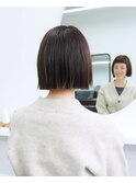 切りっぱなしボブ
