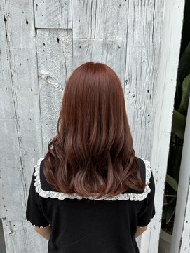 アン(Hair make un) オレンジブラウン