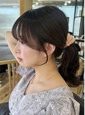 結んでも可愛いお顔周りカット/自由が丘