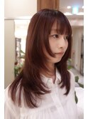 顔まわりレイヤー ハイレイヤー 顔まわりカット 銀座 有楽町