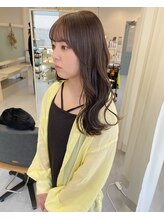 《大人可愛い》小顔カット×透明感カラーby井上